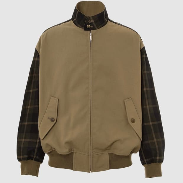 꼼데가르송 옴므 린넨 해링턴 봄버 자켓 L