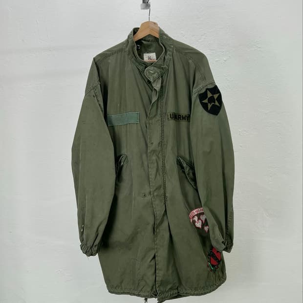 us military 올리브 카키 빈센트맨 커스텀 패치 m65 파카