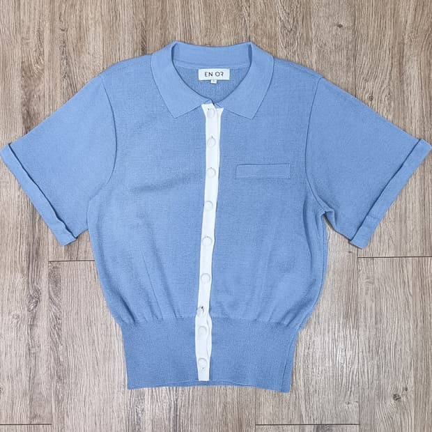 ENOR 엔오르 니트 반팔 가디건 S  _ 여성