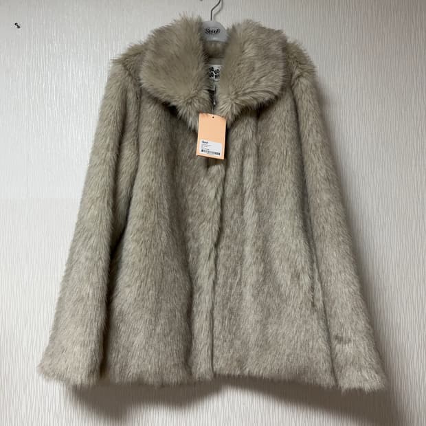 시눈 퍼 자켓 애쉬브라운 - 새제품