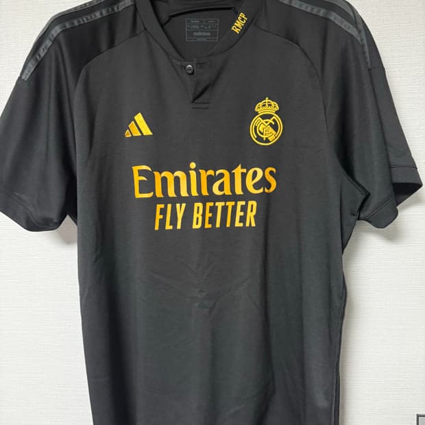 아디다스 레알 마드리드 2023/24 3rd 저지 블랙 - KR 4XL
