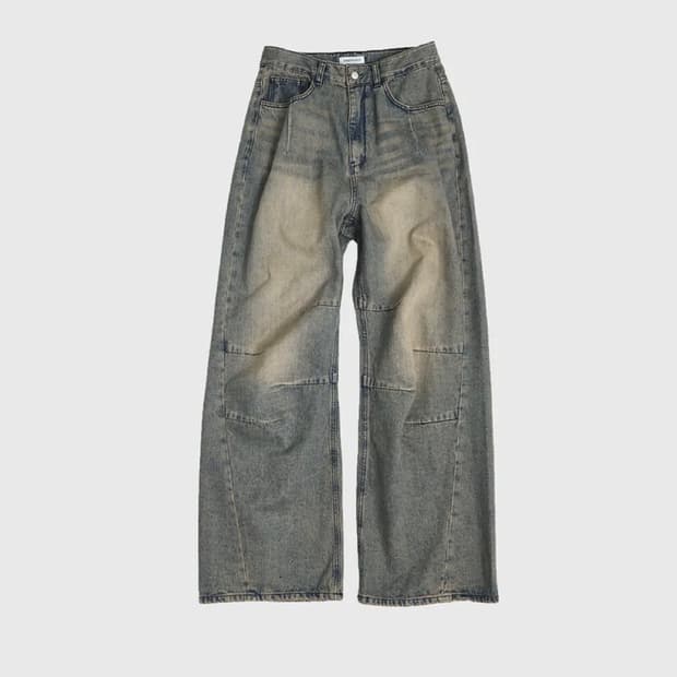 AV PLEATS DENIM PANTS (NEB VINTAGE BLUE)