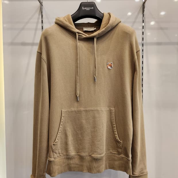메종키츠네 폭스헤드 후드티L