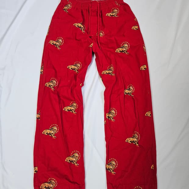 위켄더스 레드 사자 킹 코튼팬츠 워크팬츠 바지 L