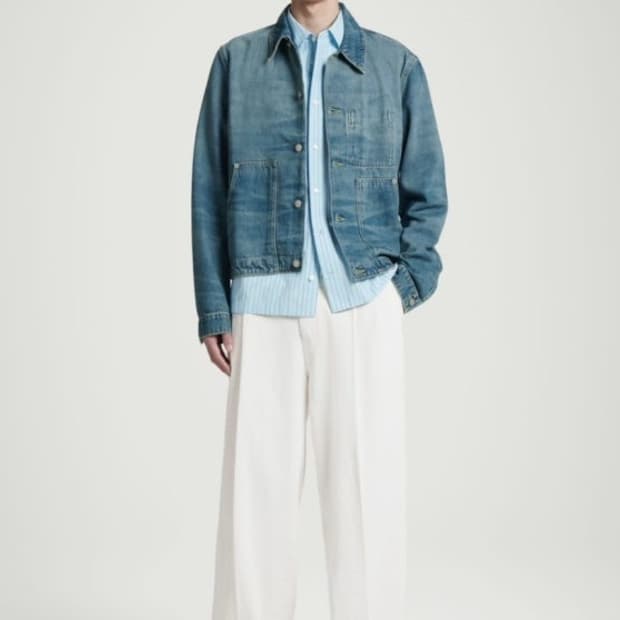 코스 박시 데님 자켓