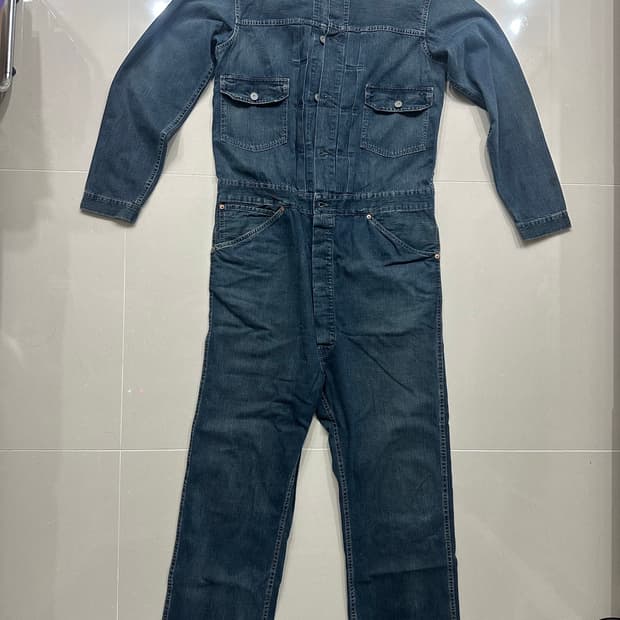 더블알엘 데님 커버올 (점프수트)