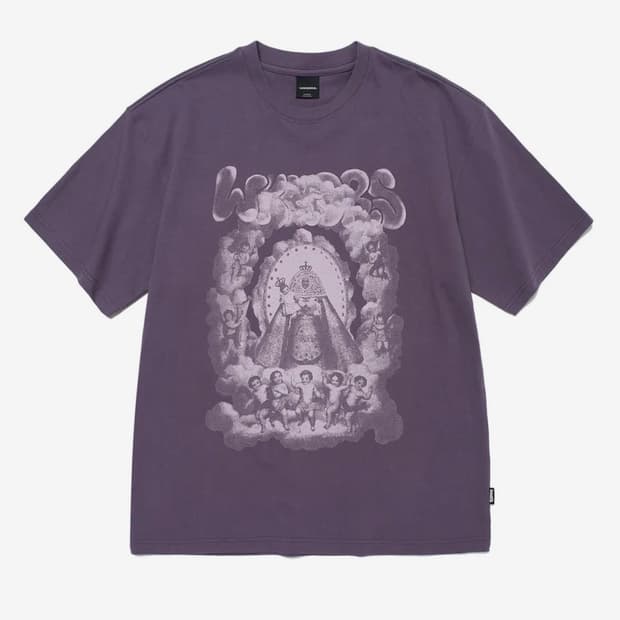 위캔더스 티셔츠 반팔 퍼플 L