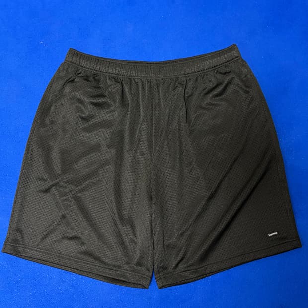 25SS 슈프림 스몰 박스 배기 메쉬 쇼츠 블랙 [XL]