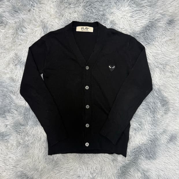 꼼데가르송 가디건 블랙와펜 가디건