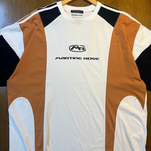 마틴로즈 오버사이즈 패널 티셔츠