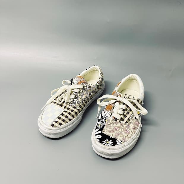 반스 VANS 패치워크 스니커즈 운동화 슈즈 (230mm)