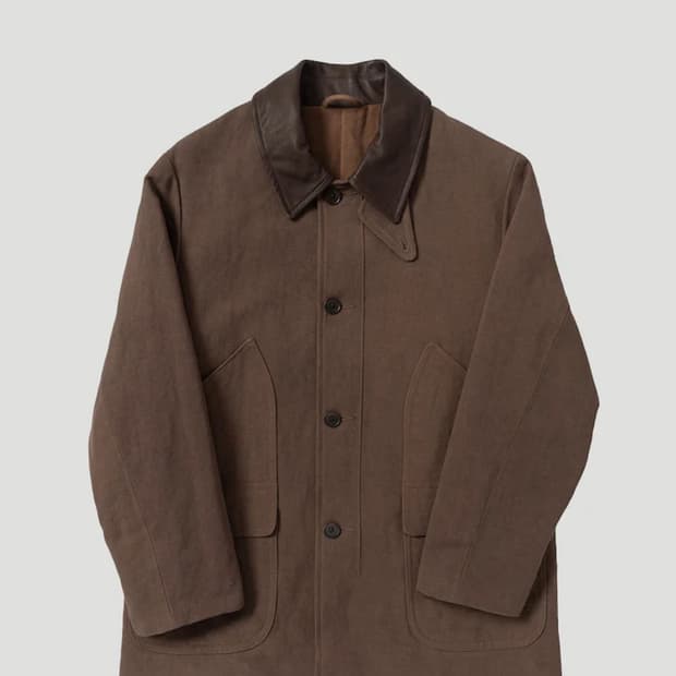 캡틴선샤인25FW, Hemp Work Coat, Kakishibu,3/M