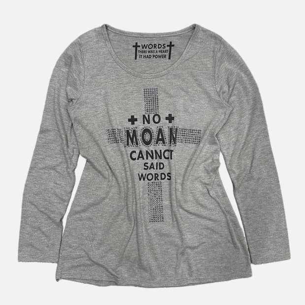 cubic cross lettering t-shirt