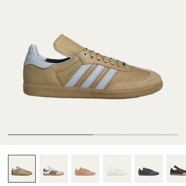 아디다스 퍼렐윌리엄스 휴먼레이스 삼바 카키 225