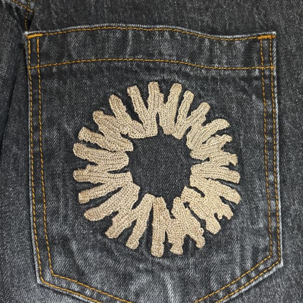 999humanity big pocket baggy denim pants