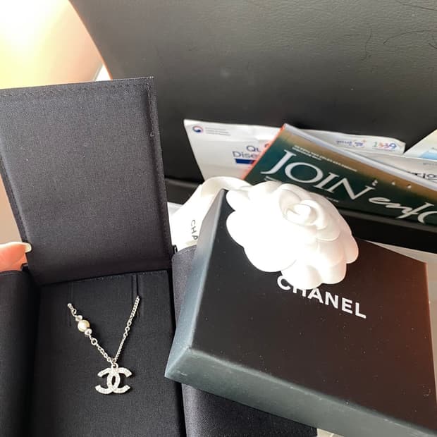 샤넬 cc로고 목걸이