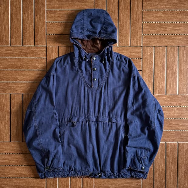 Dezert cotton linen anorak pull-over