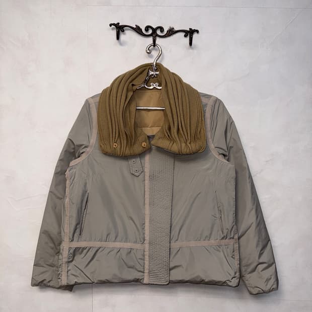 KUHO goosedown knit collar reversible 푸퍼