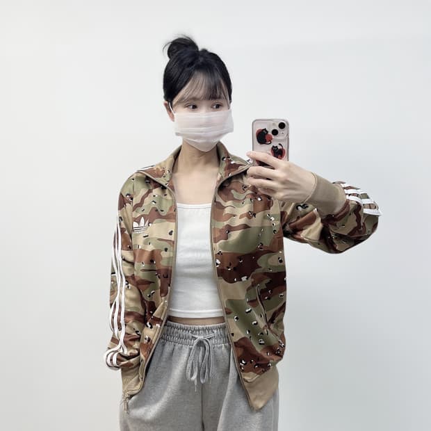 아디다스 파이어버드 카모 트랙탑 져지