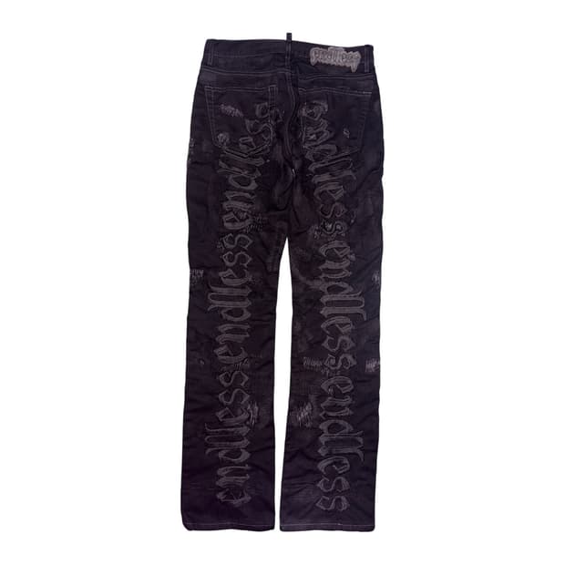 엔드리스 데님 블랙다운 커스텀