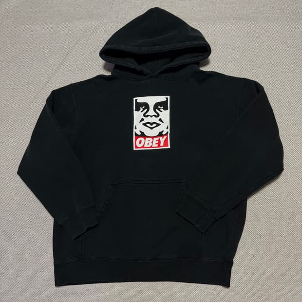 오베이 OBEY 빅로고 후드티