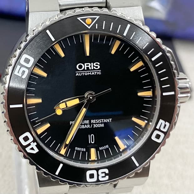 오리스 애커스 검주 43mm 오토메틱 남성용 스틸
