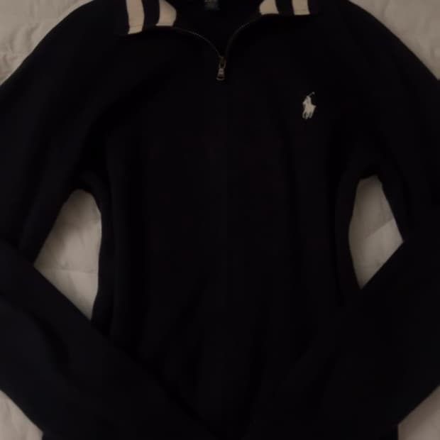 폴로 니트 집업