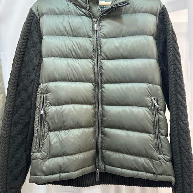 Esemplare 패딩 니트 집업