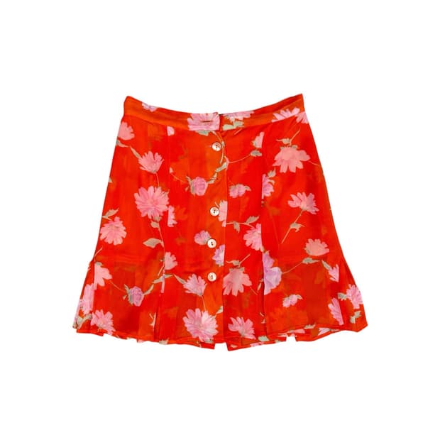 Maxmara chiffon pleated mini skirt