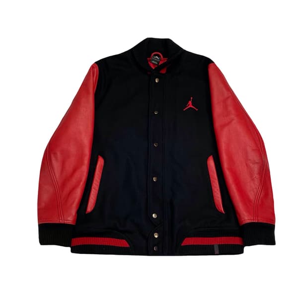 나이키 에어조던 카우레더 바시티자켓