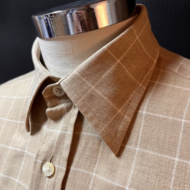 던힐 코튼 캐시미어 혼방 셔츠