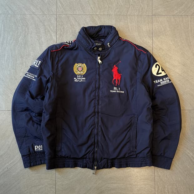 폴로 정품 네이비 US 레이싱 자켓