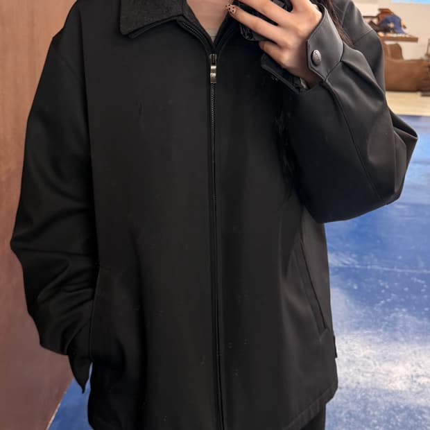 YSL 입생로랑 레이어드 블랙 폴리 자켓