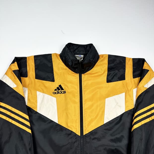 아디다스 오리지널 레트로 블랙 바람막이 자켓 (XL)