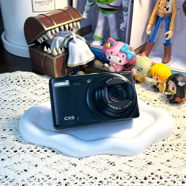 [🎞️필름 감성] 리코 RICOH CX5 블랙 레트로 디지털 카메라