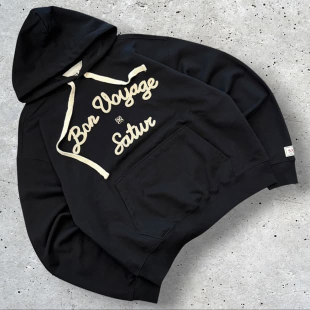 [L] 세터 Satur 스웻 블랙 후드티 D840