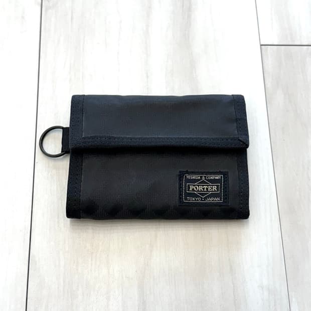 요시다 포터 Porter black nylon wallet