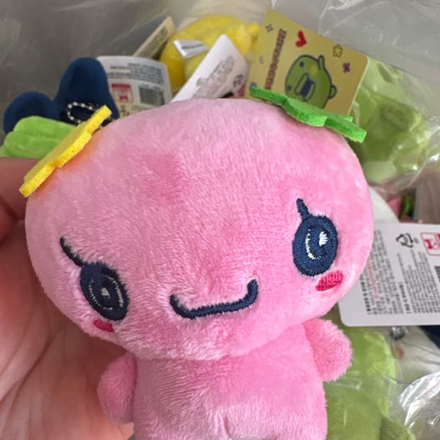 다마고치 플라워치 인형 키링