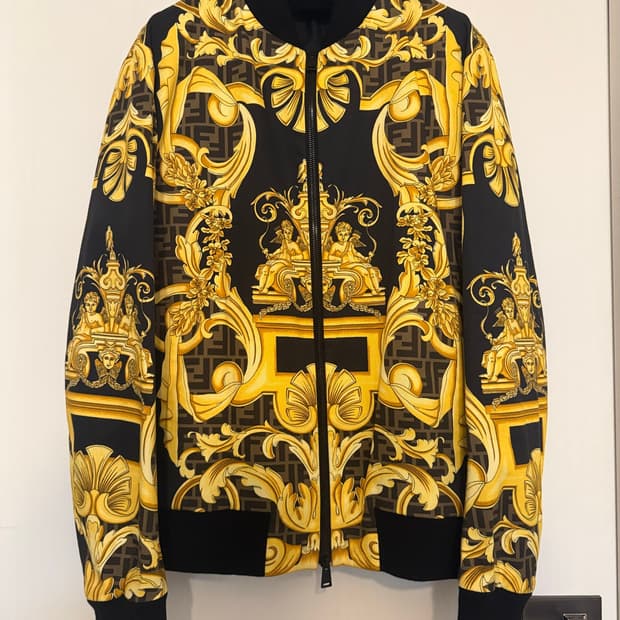 Fendi  x Versace 펜다체 블루종 50사이즈