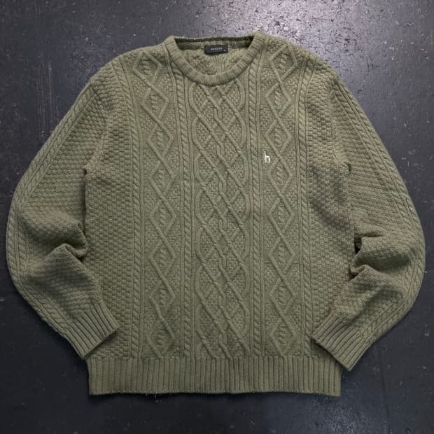 105 헤지스 꽈배기 니트