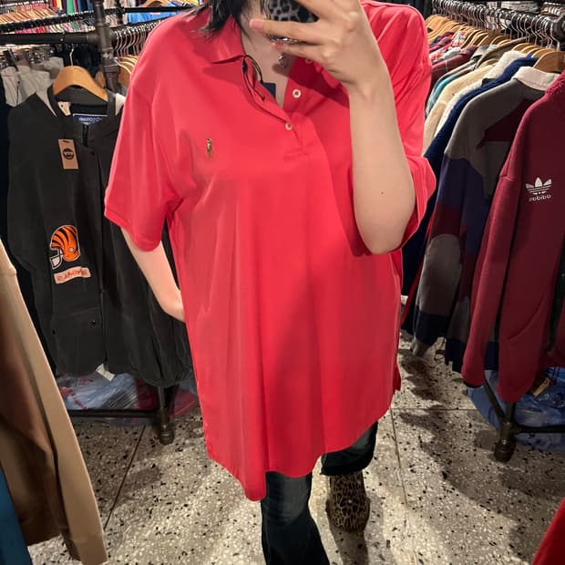 POLO 폴로 랄프로렌 반팔 카라티 (레드) 