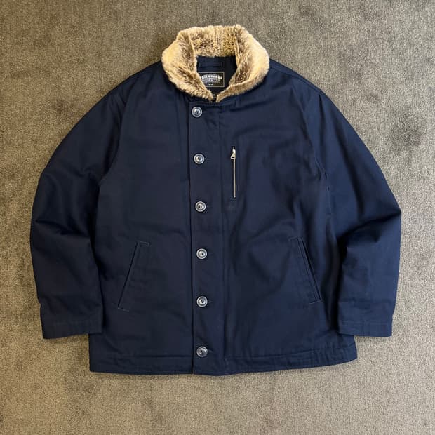 프리즘웍스 EDGAR N-1 덱 자켓 네이비 XL