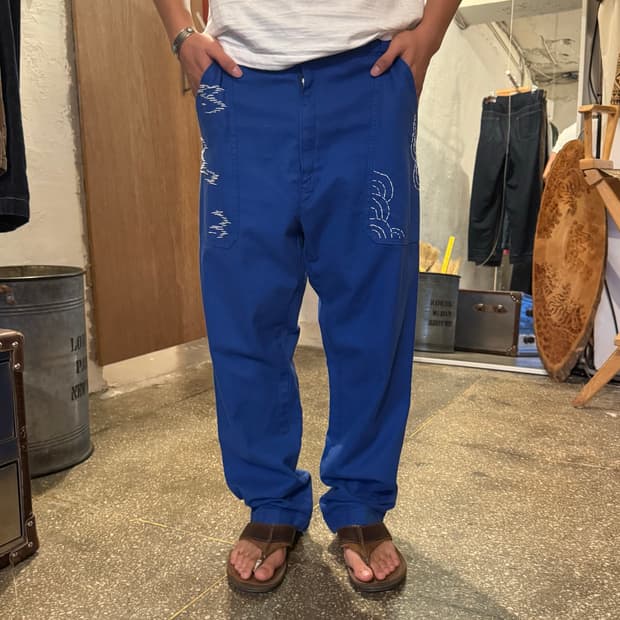 프렌치 퍼티그 워크팬츠 사시코 커스텀