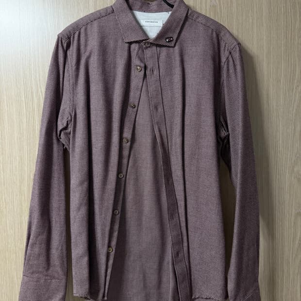 커스텀멜로우 남방 깅엄체크 셔츠