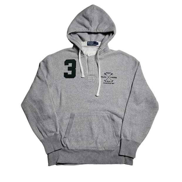 폴로 랄프로렌 럭비 후드티 L