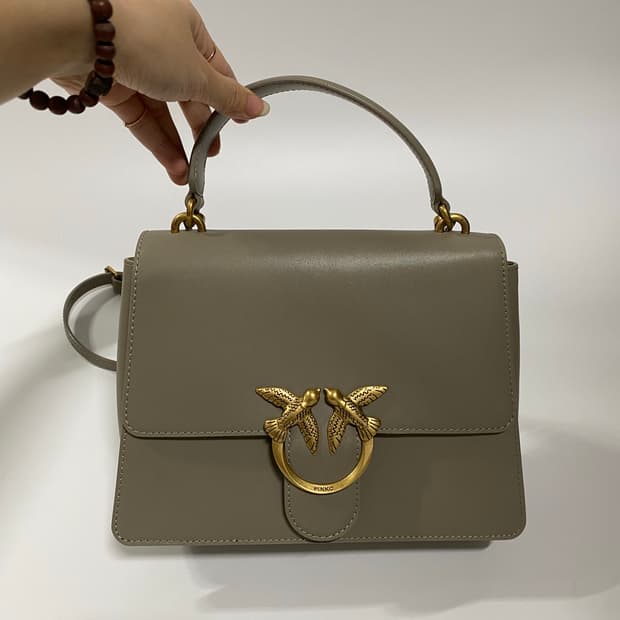 PINKO 핀코 러브 버드 체인 토트백