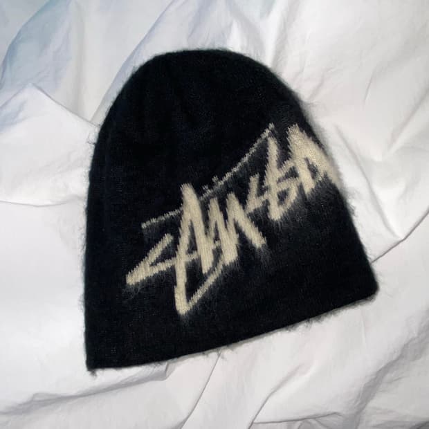 🎱 스투시 브러쉬드 비니 블랙