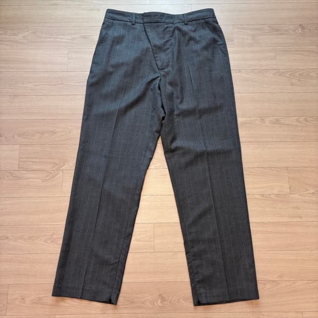 L) 424 on fairfax 424 스트라이프 울 트라우저