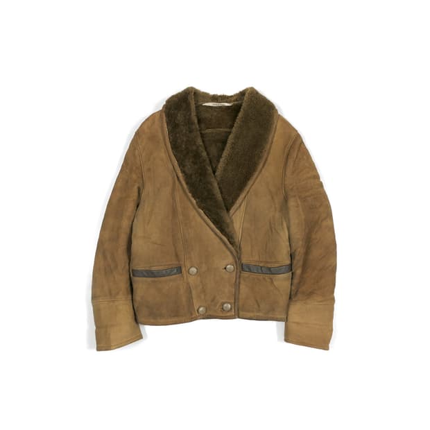 F.P. Clint cropped shearling mouton jack