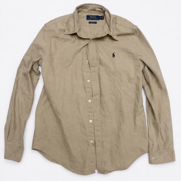 폴로 랄프로렌 클래식 코튼 셔츠 베이지 
